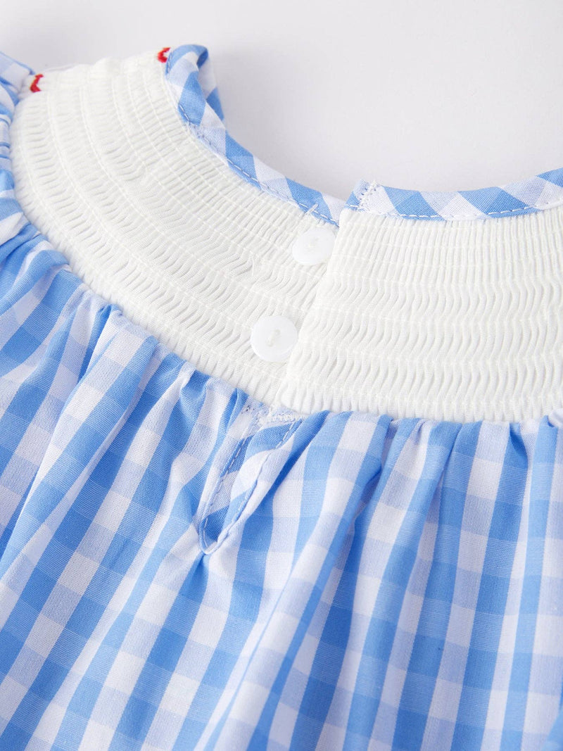 American Flag Smocked Bubble