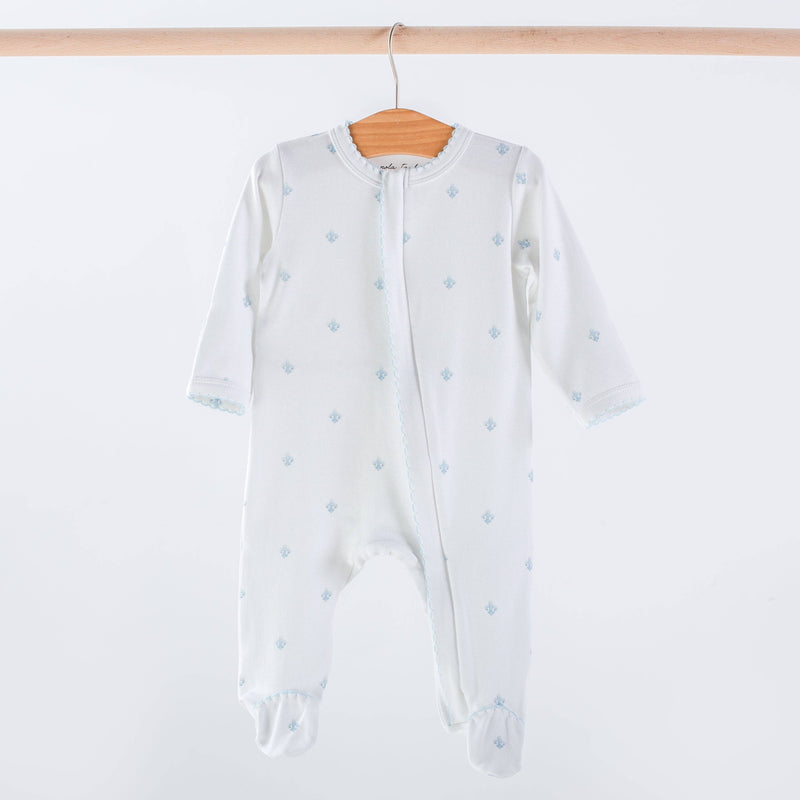 Blue Fleur De Lis Organic Cotton Pajama