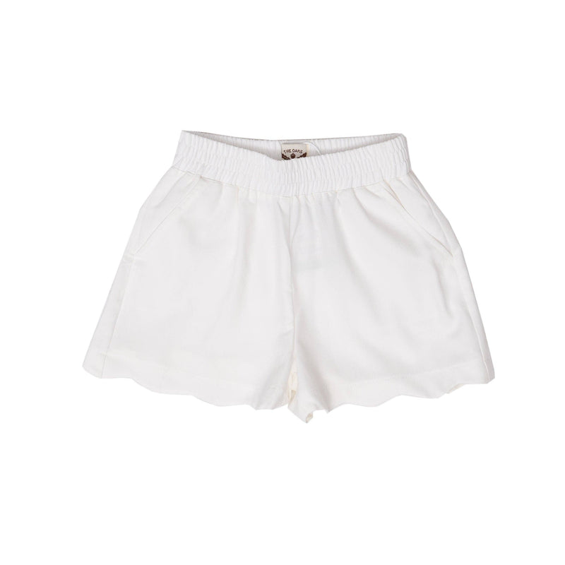 White Twill Girl Shorts