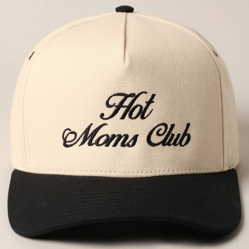 Hot Moms Club Trucker Hat in Black