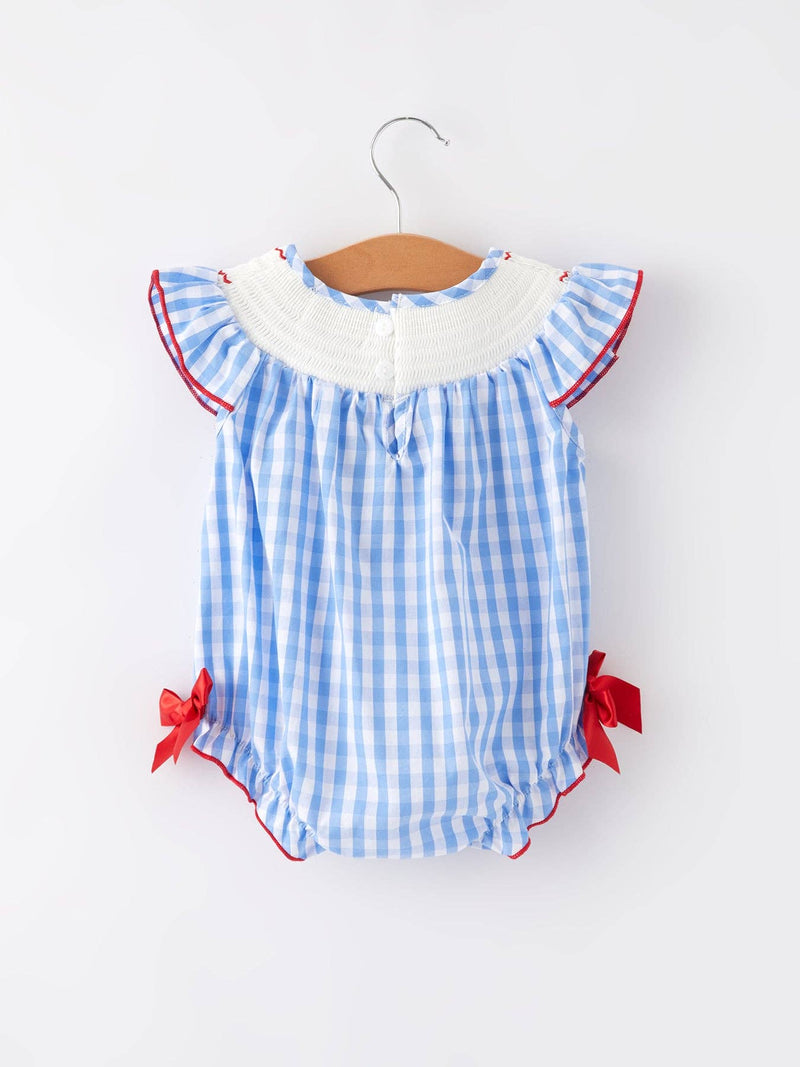 American Flag Smocked Bubble