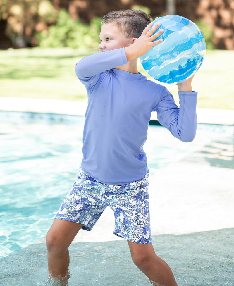 Ocean Camo Swim Trunks