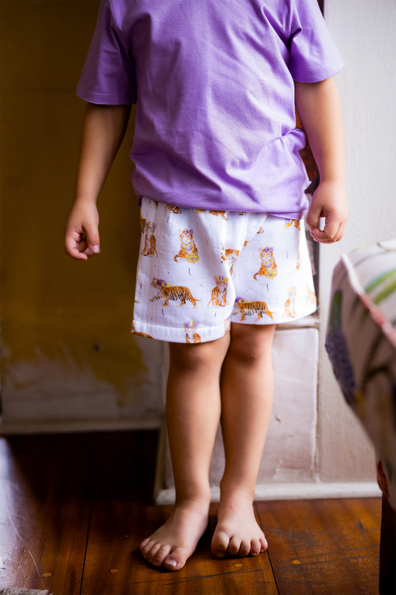 Louisiana Tigers Organic Muslin Shorts