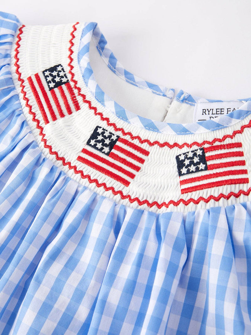 American Flag Smocked Dress
