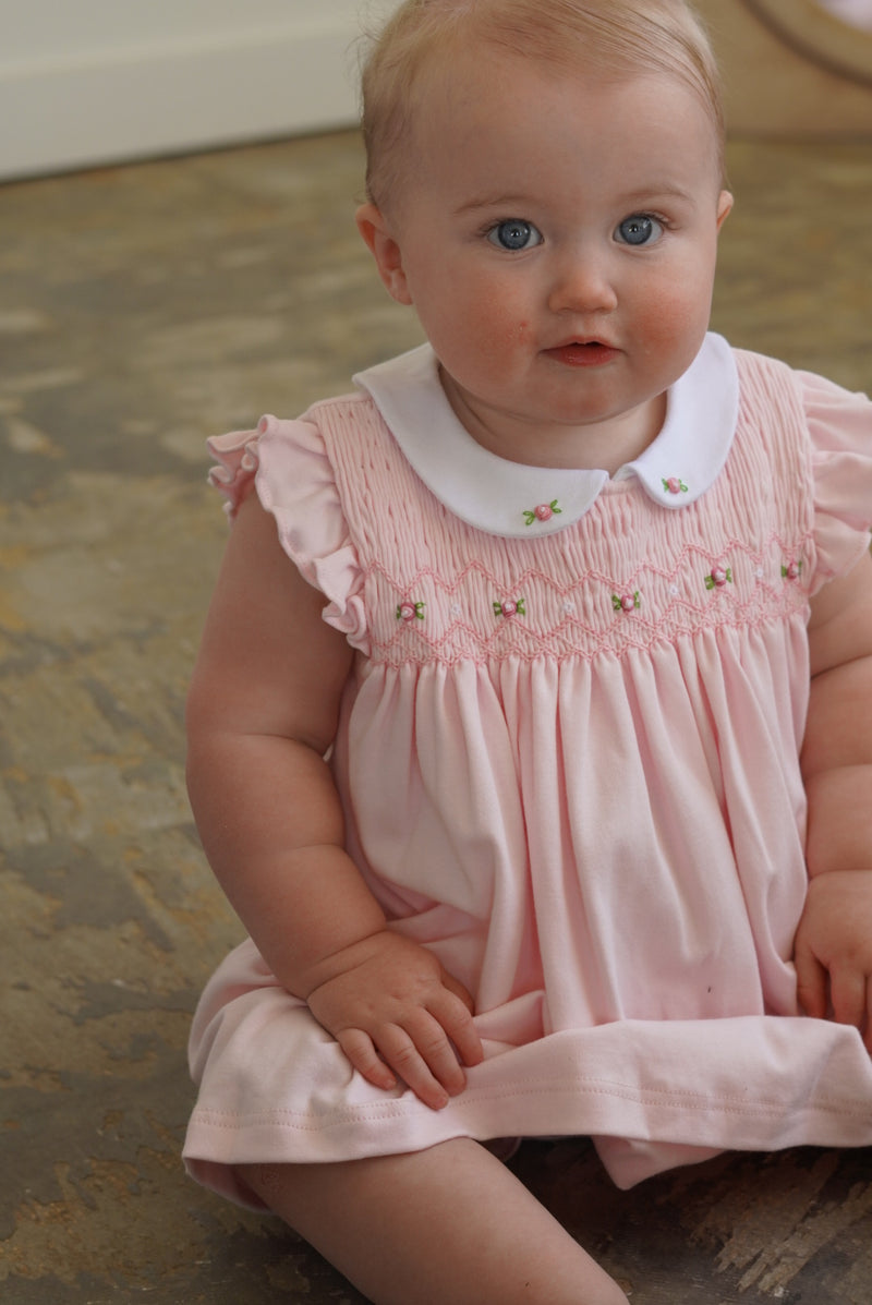 Fully Smocked Knit Dress