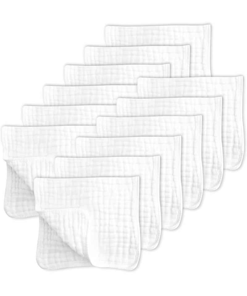 Muslin Burp Cloth With Embroidery