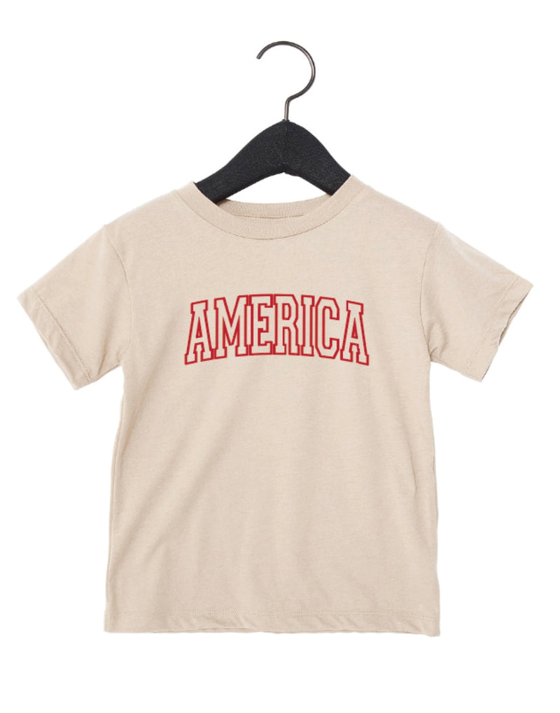 Red America Varsity Tee