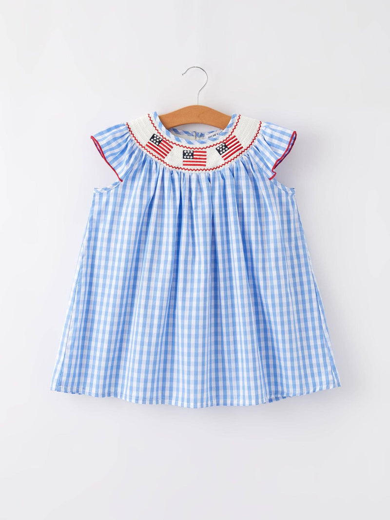 American Flag Smocked Dress
