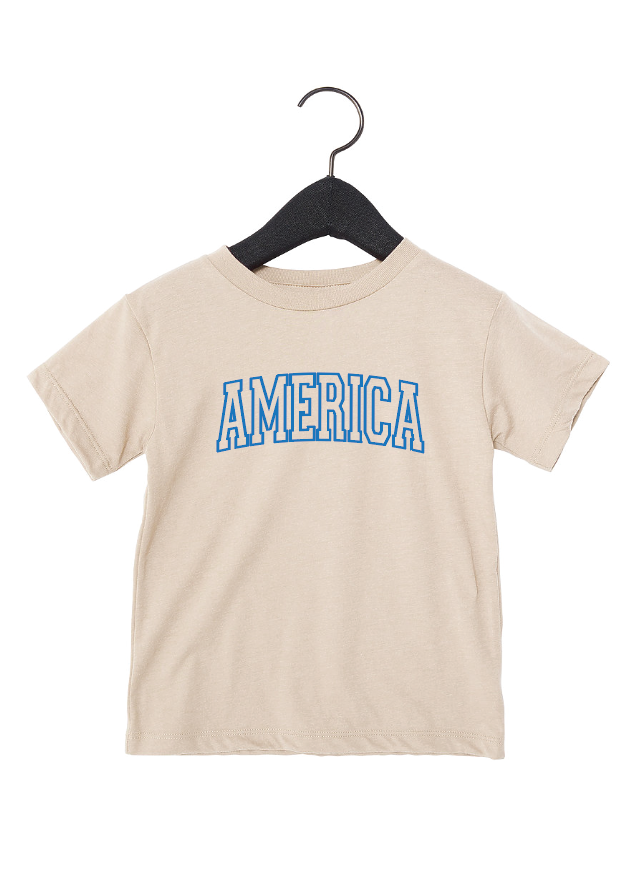 Blue America Varsity Tee