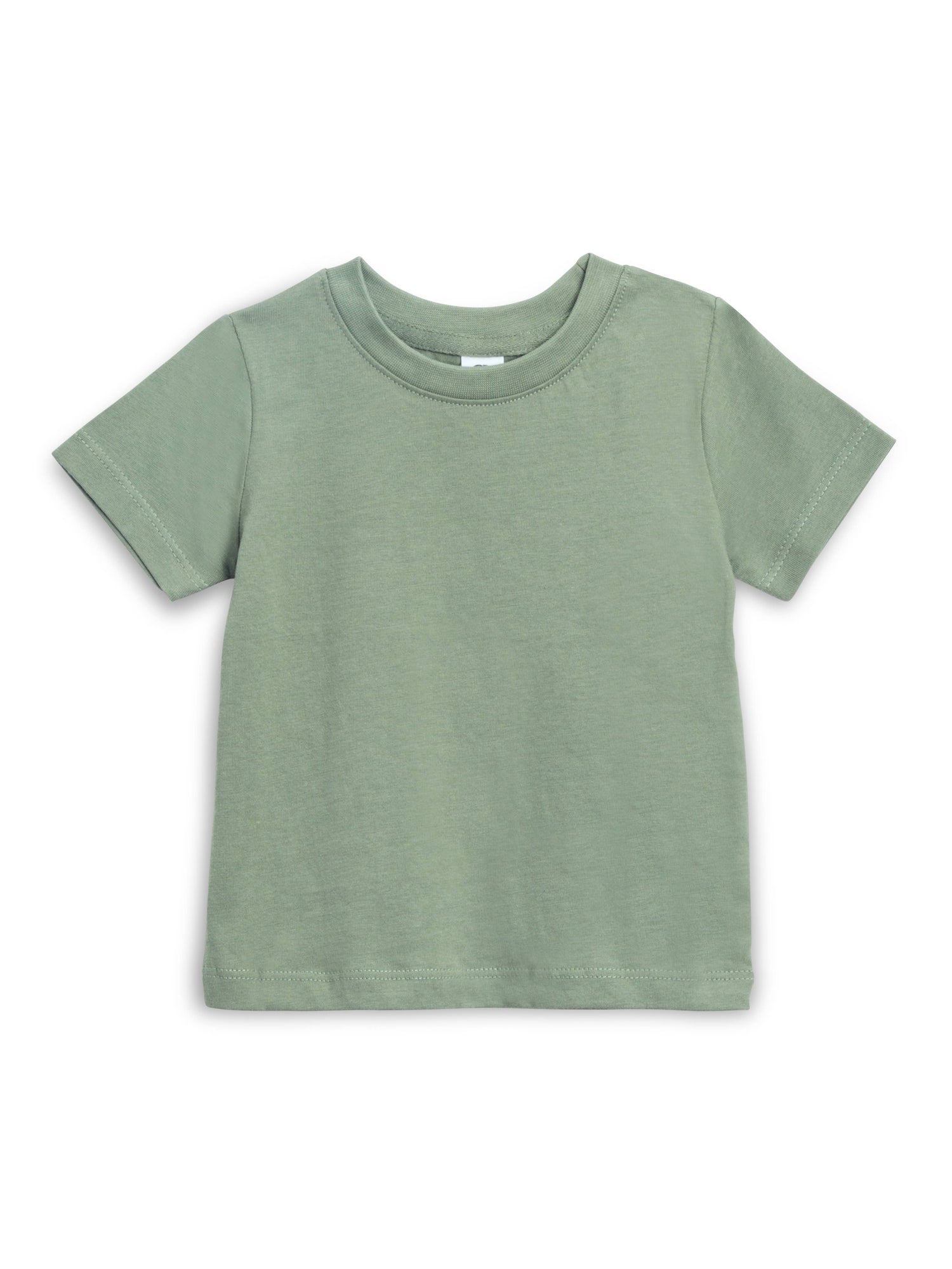 Organic Baby and Kids Classic Crew Neck Tee- Sage