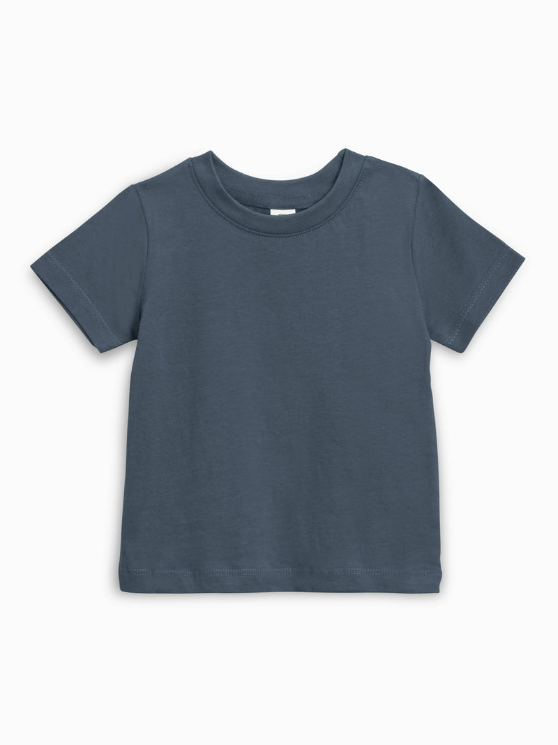 Organic Baby and Kids Classic Crew Neck Tee - Harbor