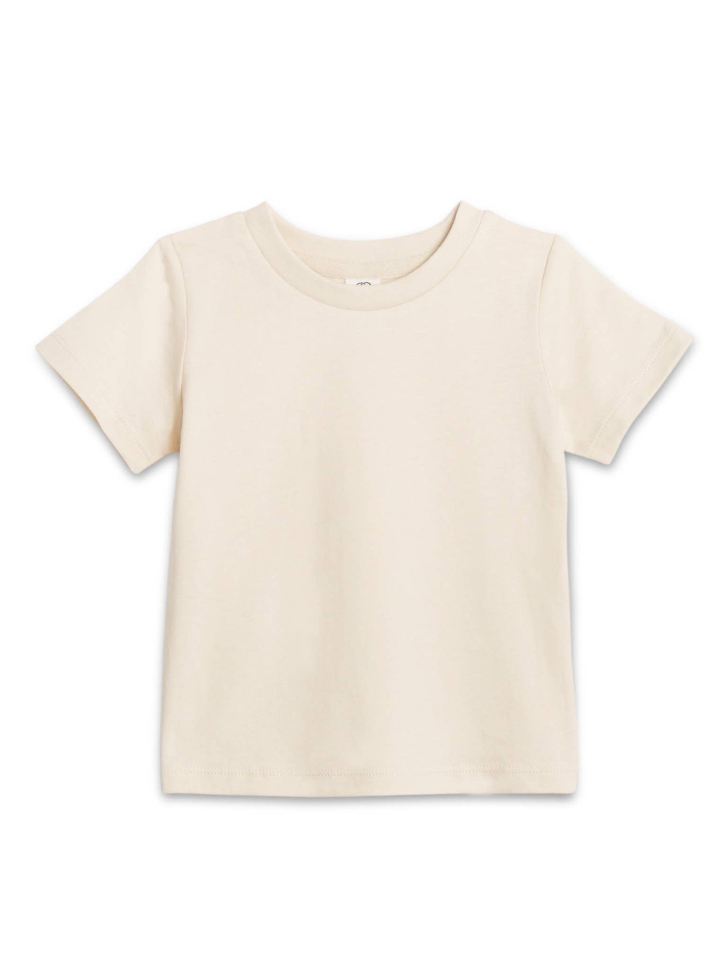 Organic Baby and Kids Classic Crew Neck Tee - Natural