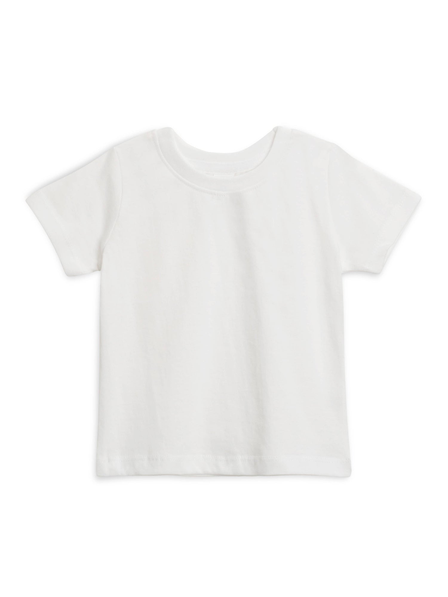 Organic Baby and Kids Classic Crew Neck Tee- White